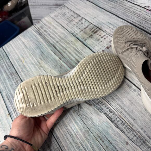 Skechers Ultra Flex Statement Sneakers Knit Lace-Up Taupe Lightweight 8 - Picture 5 of 5